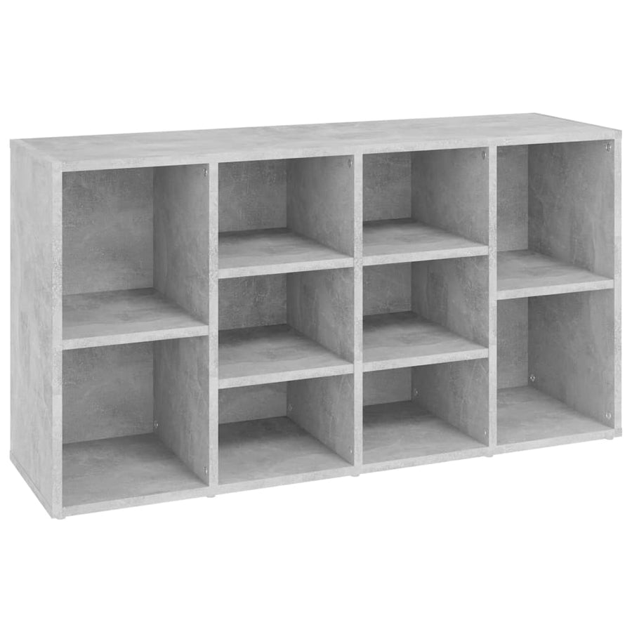 Schoenenbank 03X30X54,5 Cm Spaanplaat Betongrijs