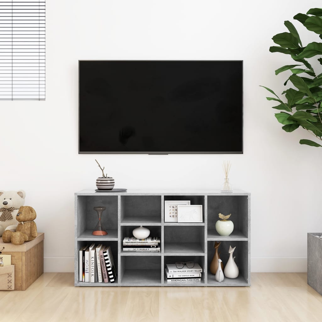 Schoenenbank 03X30X54,5 Cm Spaanplaat Betongrijs