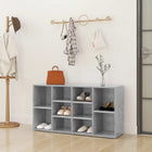 Schoenenbank 103x30x55 cm spaanplaat betongrijs