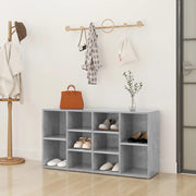 Schoenenbank 103x30x55 cm spaanplaat betongrijs