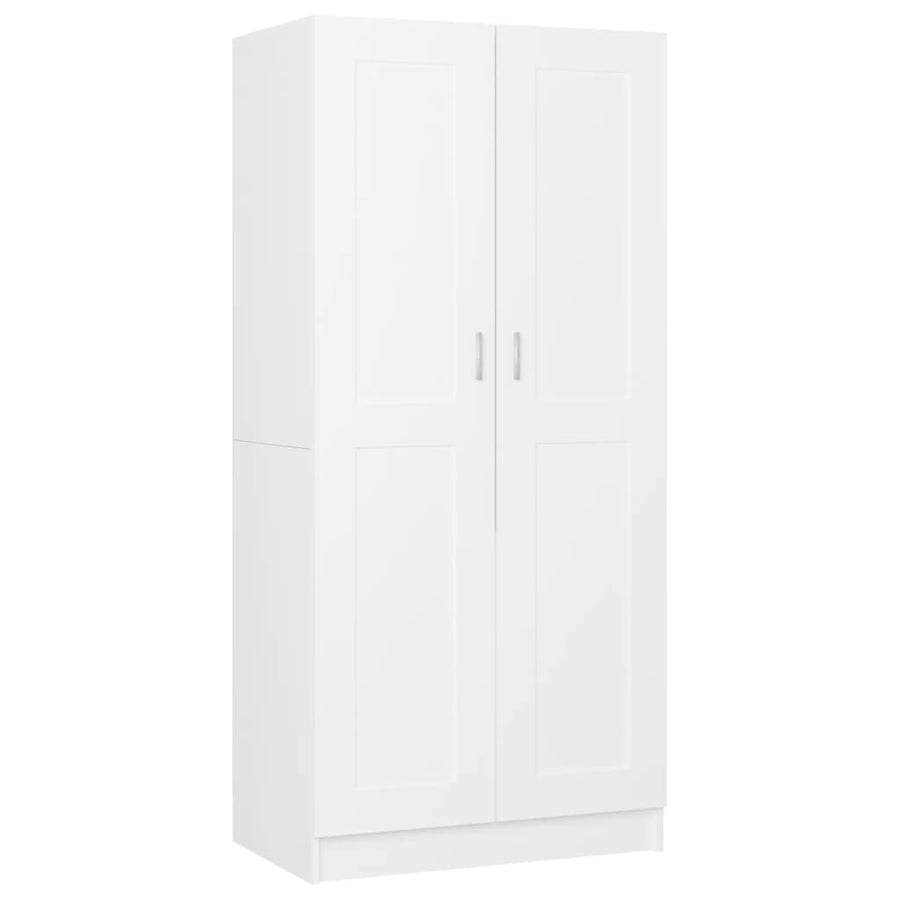 Kledingkast 82,5x51,5x180 cm bewerkt hout wit