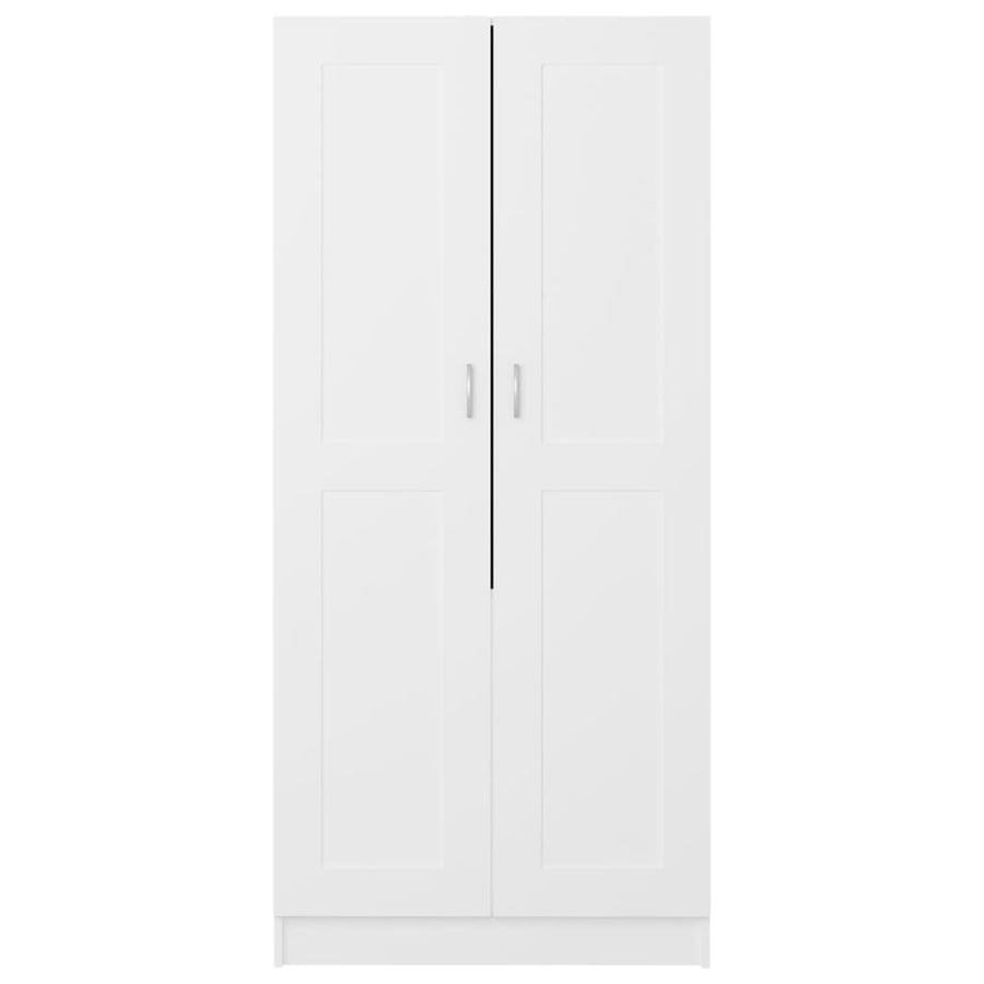 Kledingkast 82,5x51,5x180 cm bewerkt hout wit
