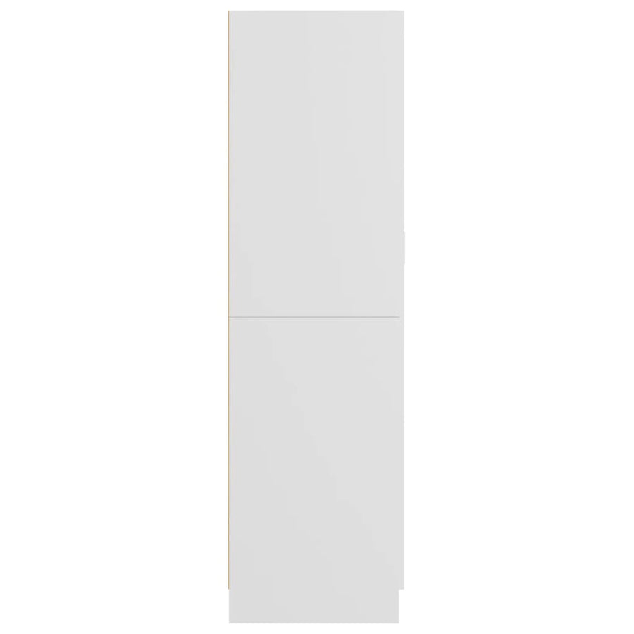 Kledingkast 82,5x51,5x180 cm bewerkt hout wit