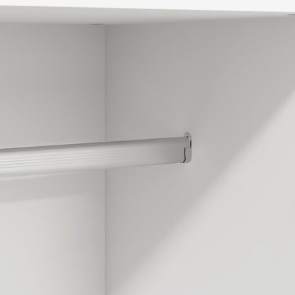 Kledingkast 82,5x51,5x180 cm bewerkt hout wit