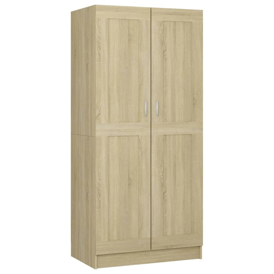 Kledingkast 82,5x51,5x180 cm bewerkt hout sonoma eikenkleurig