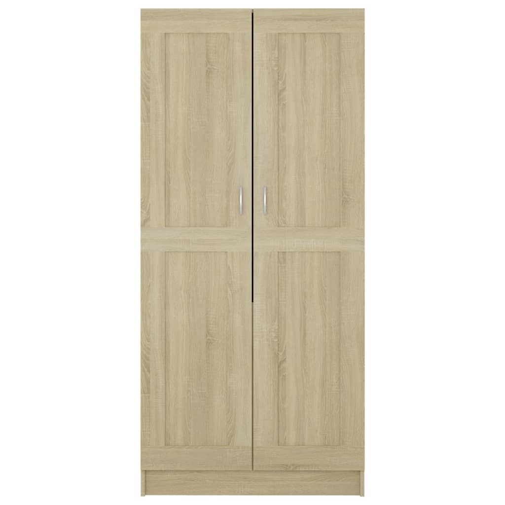 Kledingkast 82,5x51,5x180 cm bewerkt hout sonoma eikenkleurig