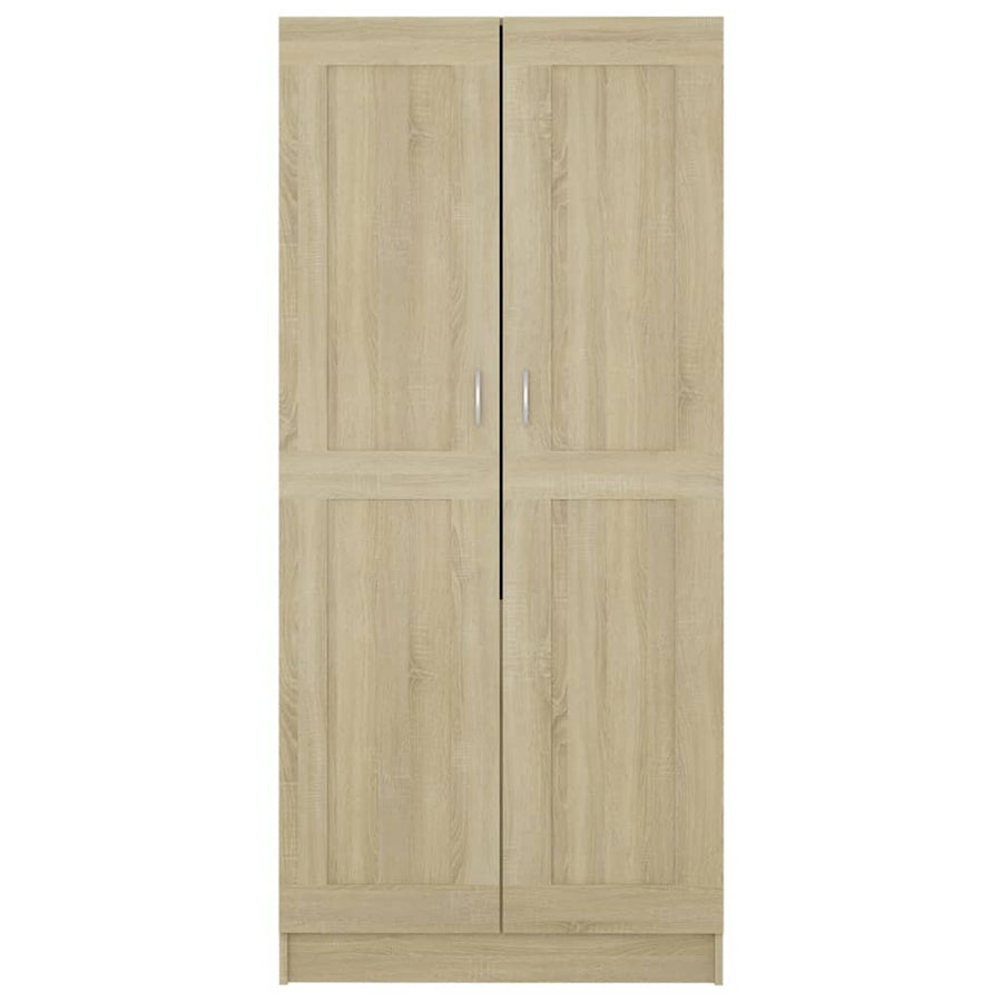 Kledingkast 82,5x51,5x180 cm bewerkt hout sonoma eikenkleurig