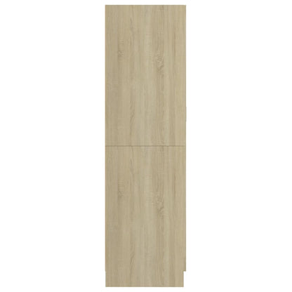 Kledingkast 82,5x51,5x180 cm bewerkt hout sonoma eikenkleurig