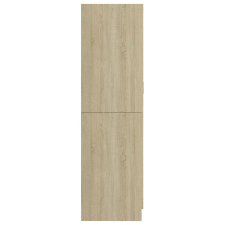 Kledingkast 82,5x51,5x180 cm bewerkt hout sonoma eikenkleurig
