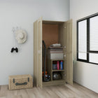 Wardrobe 82.5x51.5x180 cm engineered wood Sonoma oak look
