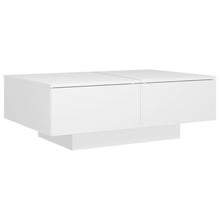 Salontafel 90X60X3 Cm Bewerkt Hout Wit