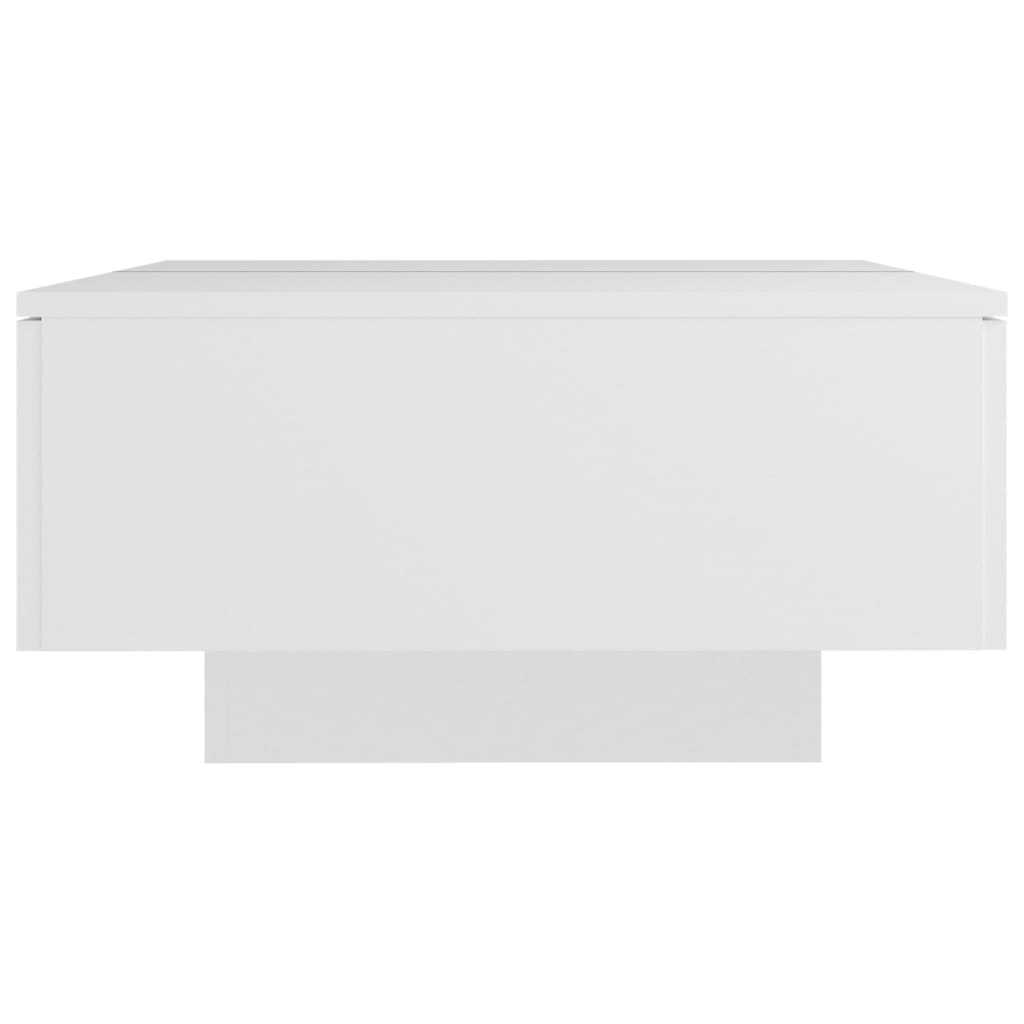 Salontafel 90X60X3 Cm Bewerkt Hout Wit