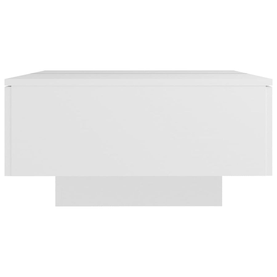 Salontafel 90X60X31 Cm Bewerkt Hout Wit