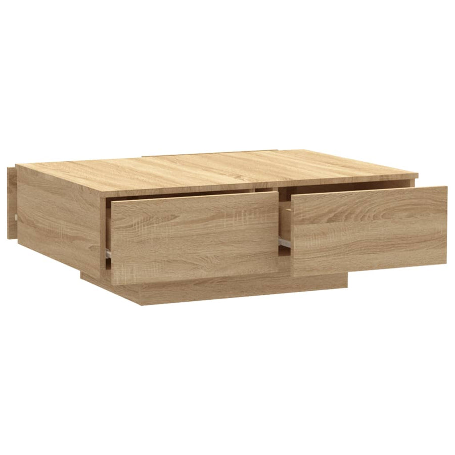 Salontafel 90x60x31 cm spaanplaat sonoma eikenkleurig Sonoma eiken