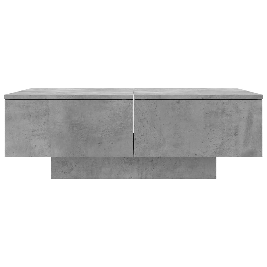 Salontafel 90x60x31 cm spaanplaat betongrijs Betongrijs