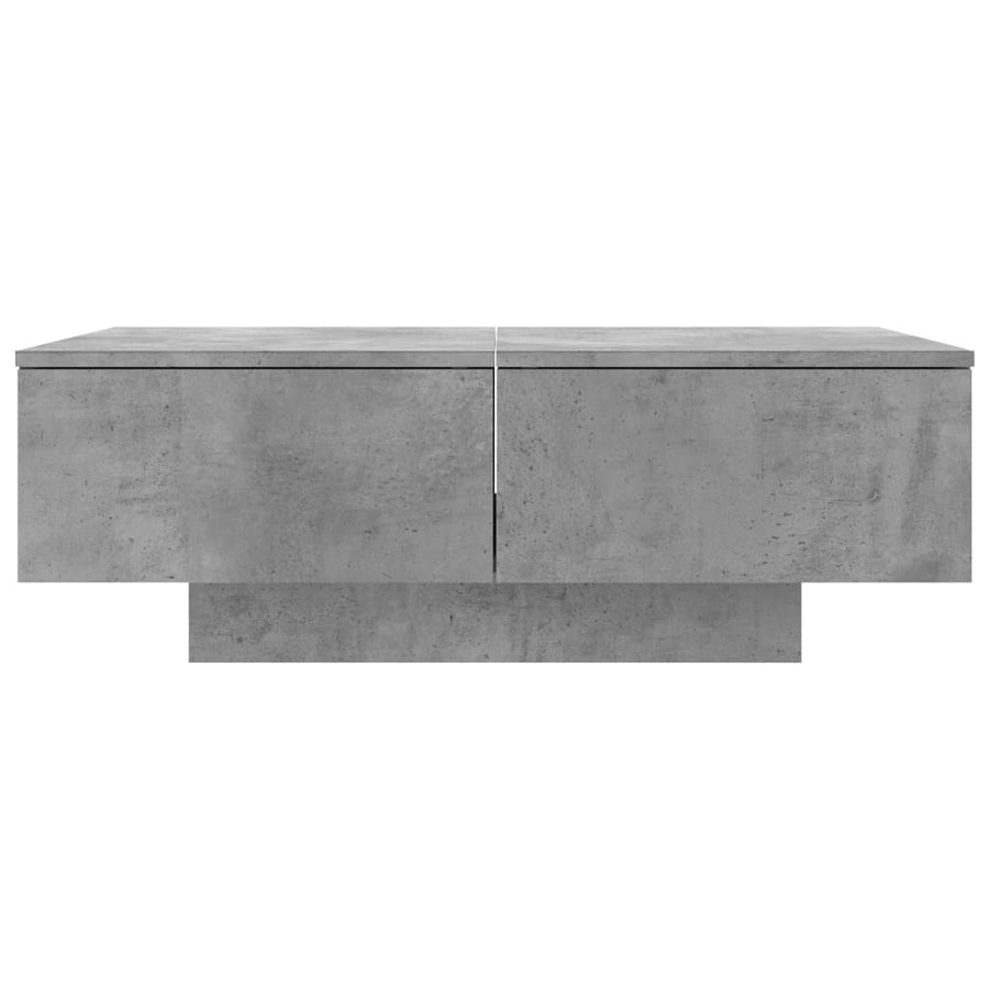 Salontafel 90x60x31 cm spaanplaat betongrijs Betongrijs