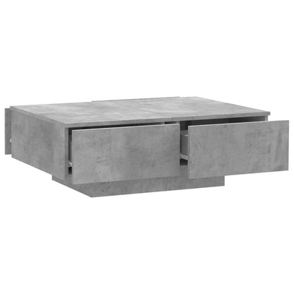 Salontafel 90x60x31 cm spaanplaat betongrijs Betongrijs