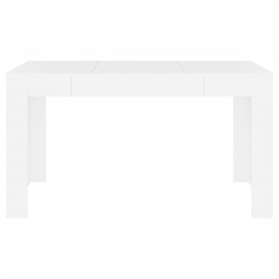 Eettafel 40X74,5X76 Cm Bewerkt Hout Wit