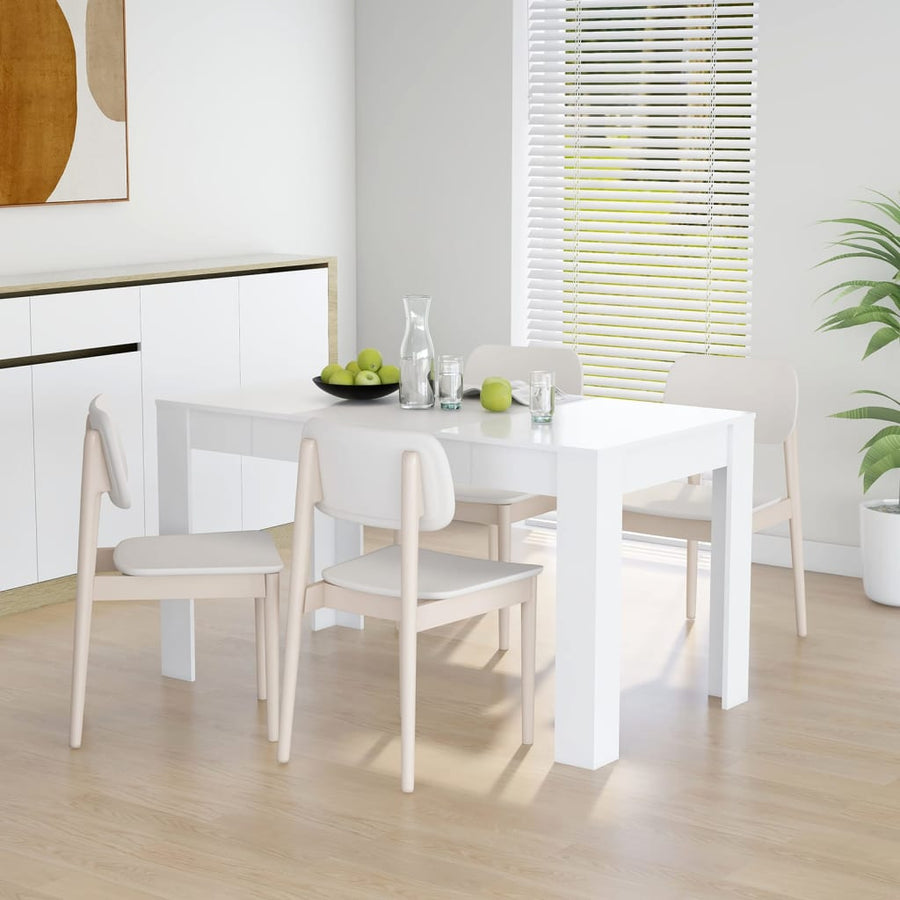 Eettafel 40X74,5X76 Cm Bewerkt Hout Wit