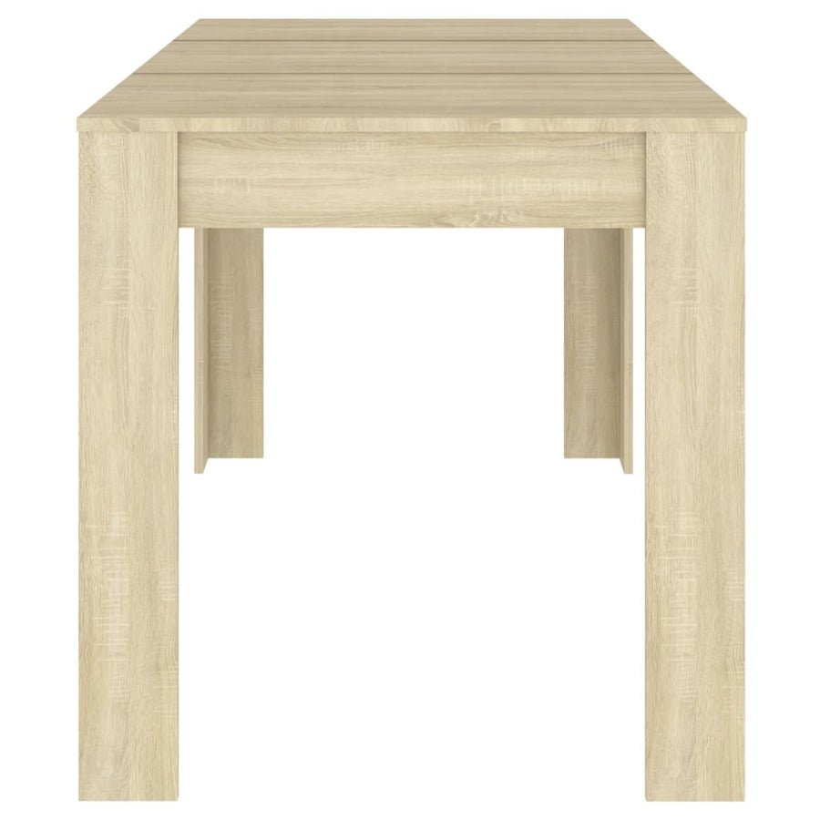 Eettafel 40X74,5X76 Cm Spaanplaat Kleurig Sonoma eiken