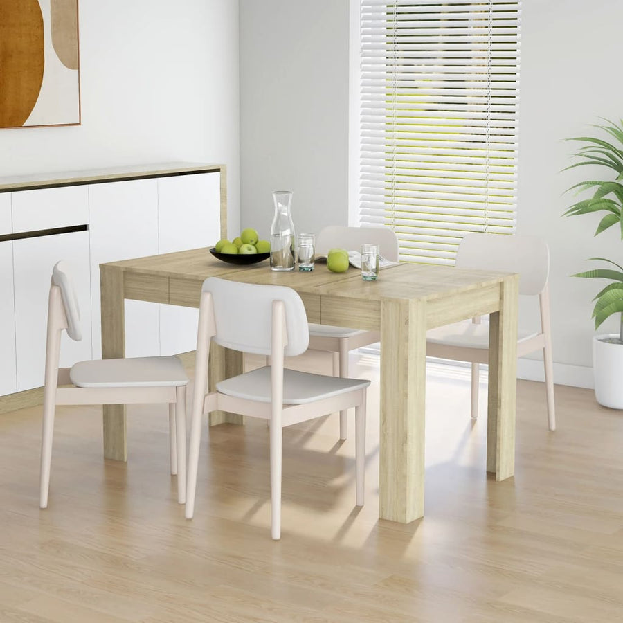 Eettafel 40X74,5X76 Cm Spaanplaat Kleurig Sonoma eiken