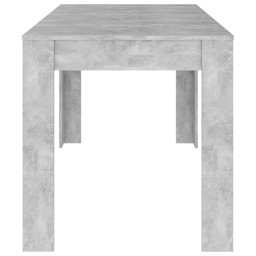 Eettafel 40X74,5X76 Cm Spaanplaat Betongrijs