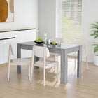 Dining table 140x74.5x76 cm chipboard concrete grey
