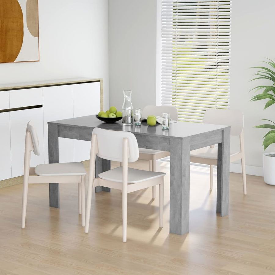 Eettafel 40X74,5X76 Cm Spaanplaat Betongrijs