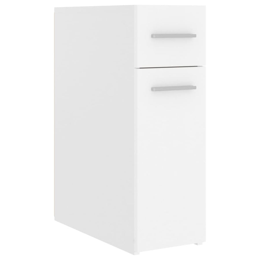 Apothekerskast 20X45,5X60 Cm Bewerkt Hout Wit