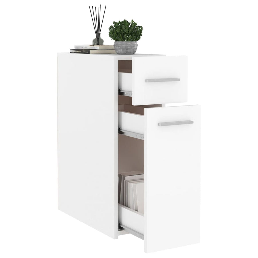 Apothekerskast 20X45,5X60 Cm Bewerkt Hout Wit