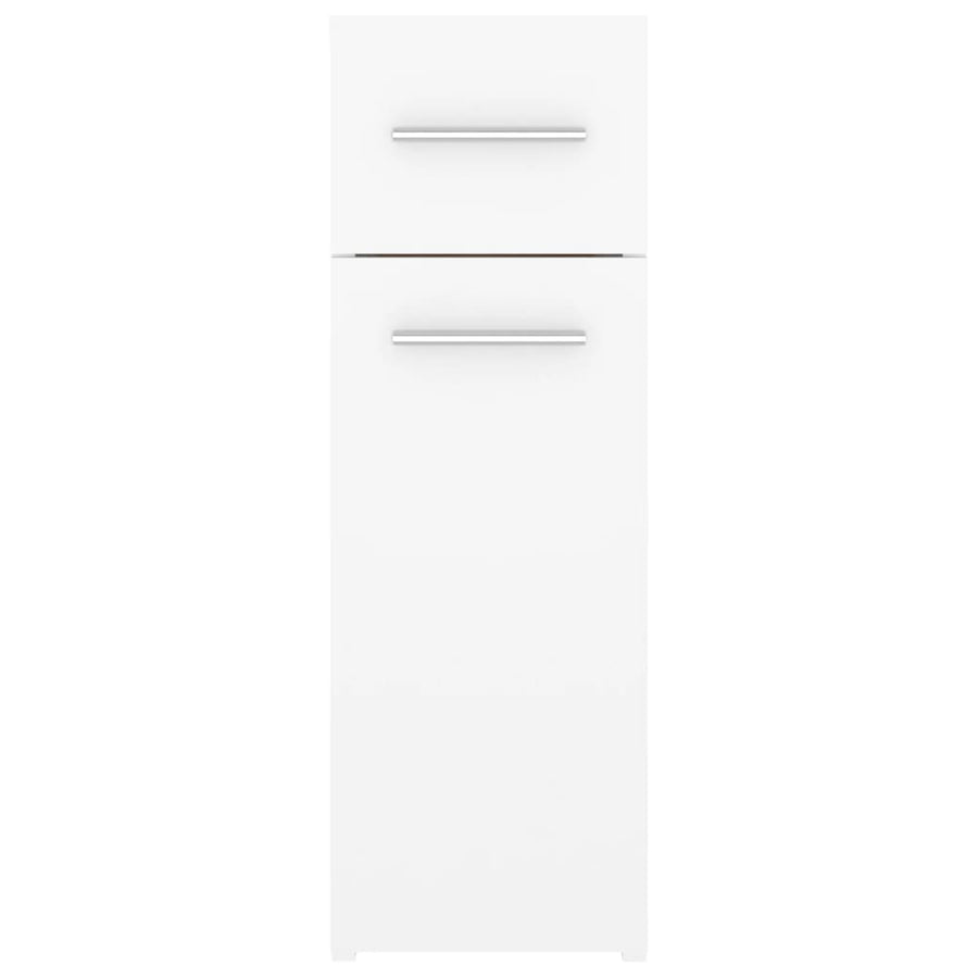 Apothekerskast 20X45,5X60 Cm Bewerkt Hout Wit