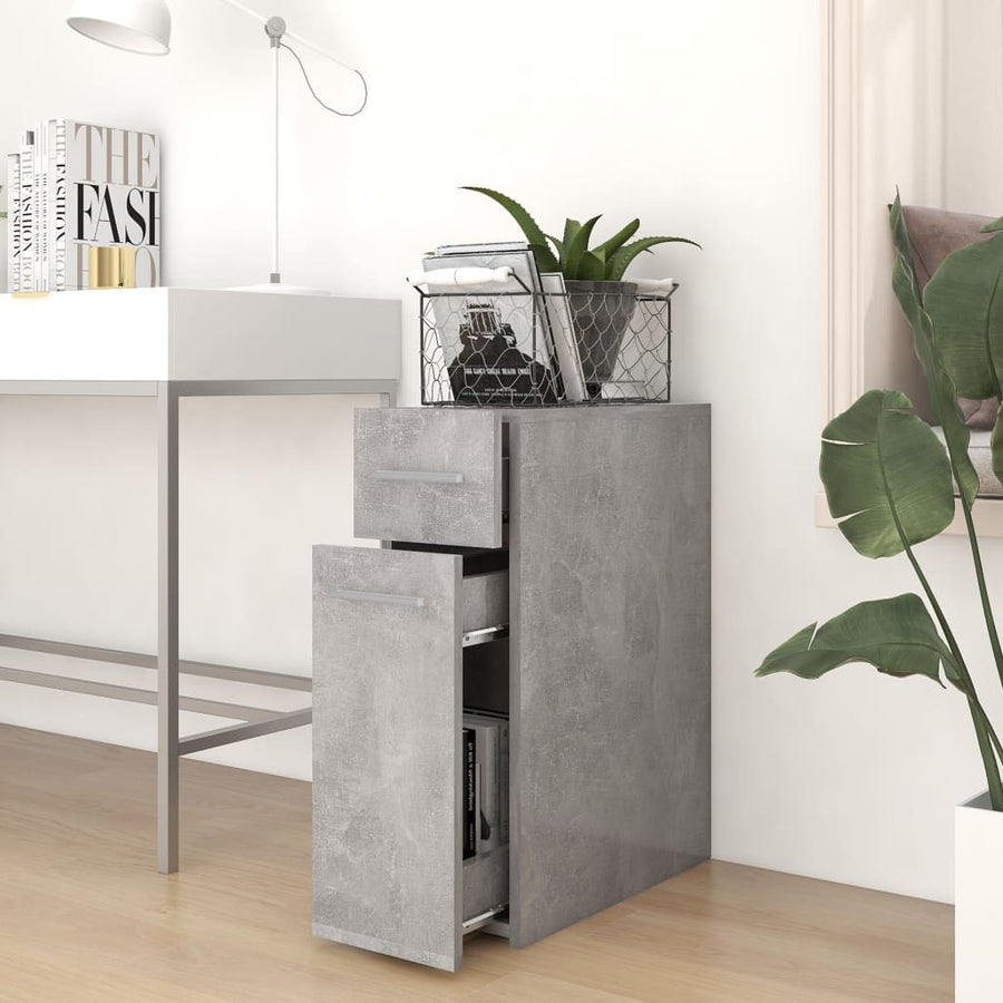 Apothekerskast 20X45,5X60 Cm Spaanplaat Betongrijs