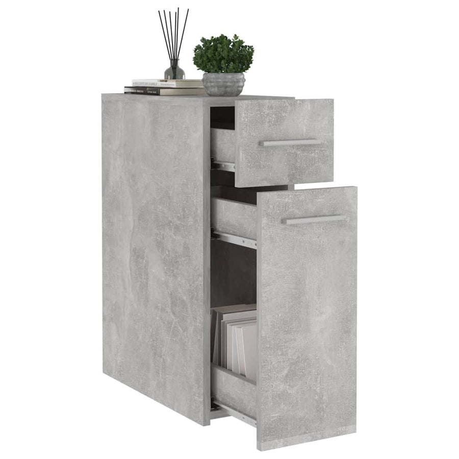 Apothekerskast 20X45,5X60 Cm Spaanplaat Betongrijs