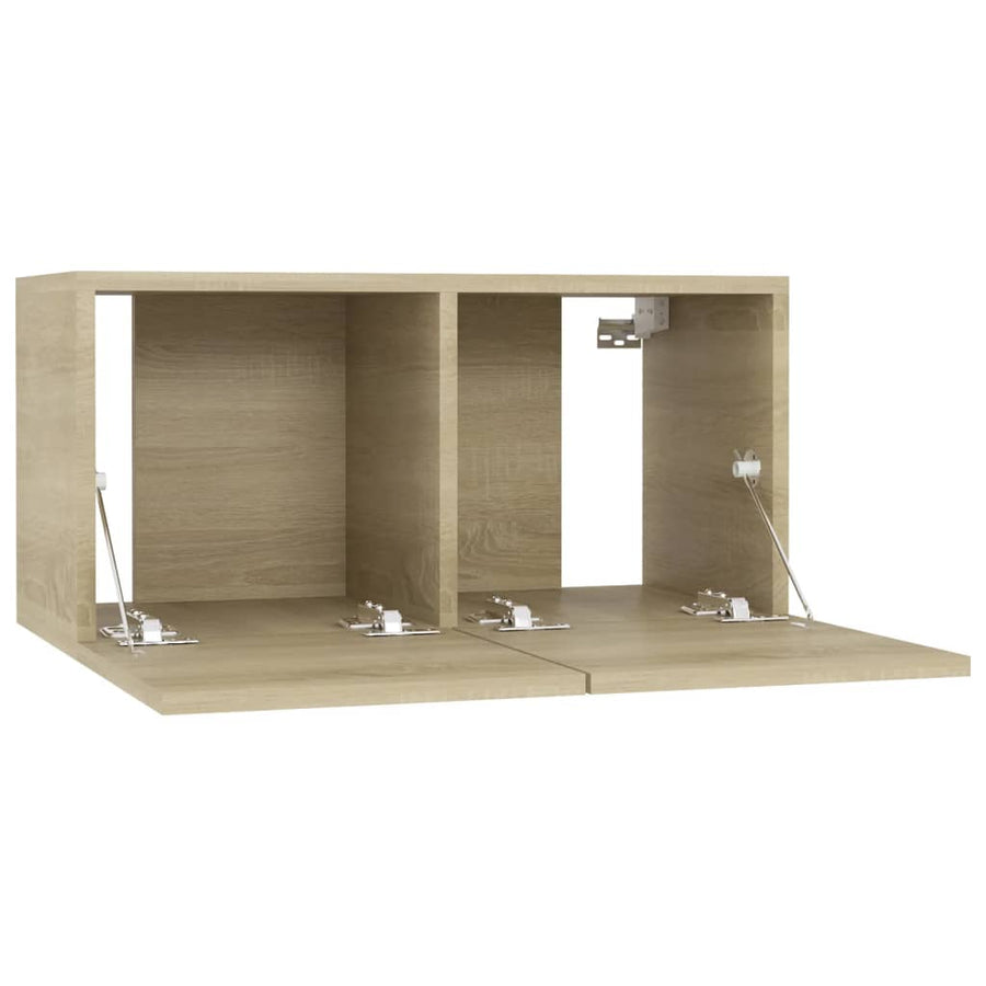 Tv-Hangmeubel 60X30X30 Cm Kleurig 1 Sonoma eiken