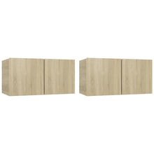Tv-Hangmeubelen 60X30X30 Cm Kleurig 2 Sonoma eiken