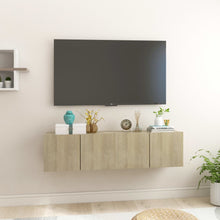 Tv-Hangmeubelen 60X30X30 Cm Kleurig 2 Sonoma eiken