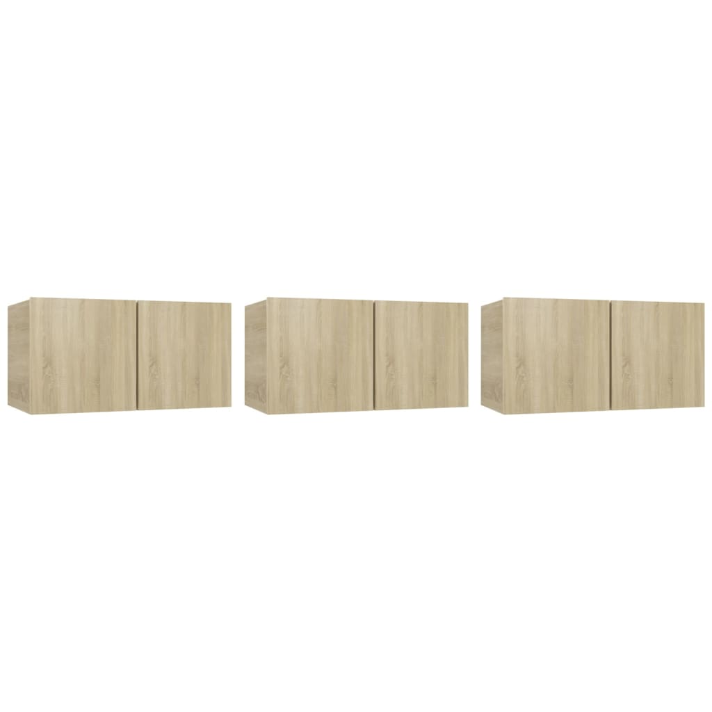 Tv-Hangmeubelen 60X0X0 Cm Kleurig 3 Sonoma eiken
