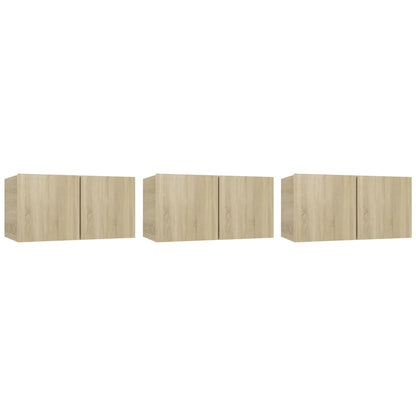 Tv-Hangmeubelen 60X0X0 Cm Kleurig 3 Sonoma eiken