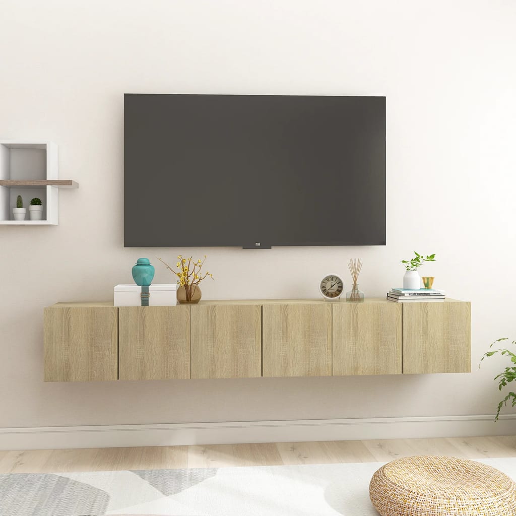 Tv-Hangmeubelen 60X0X0 Cm Kleurig 3 Sonoma eiken