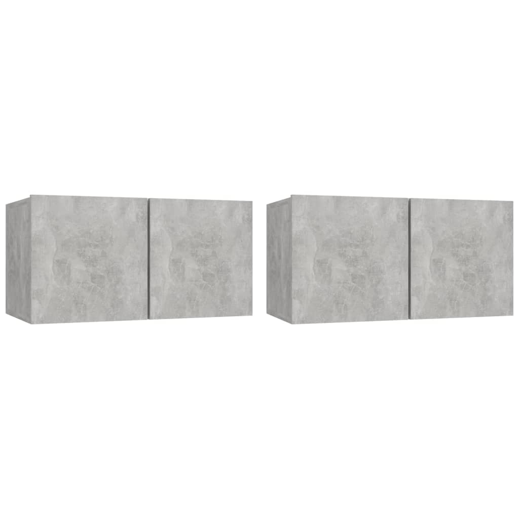 Tv-Hangmeubelen 60X30X30 Cm 2 Betongrijs