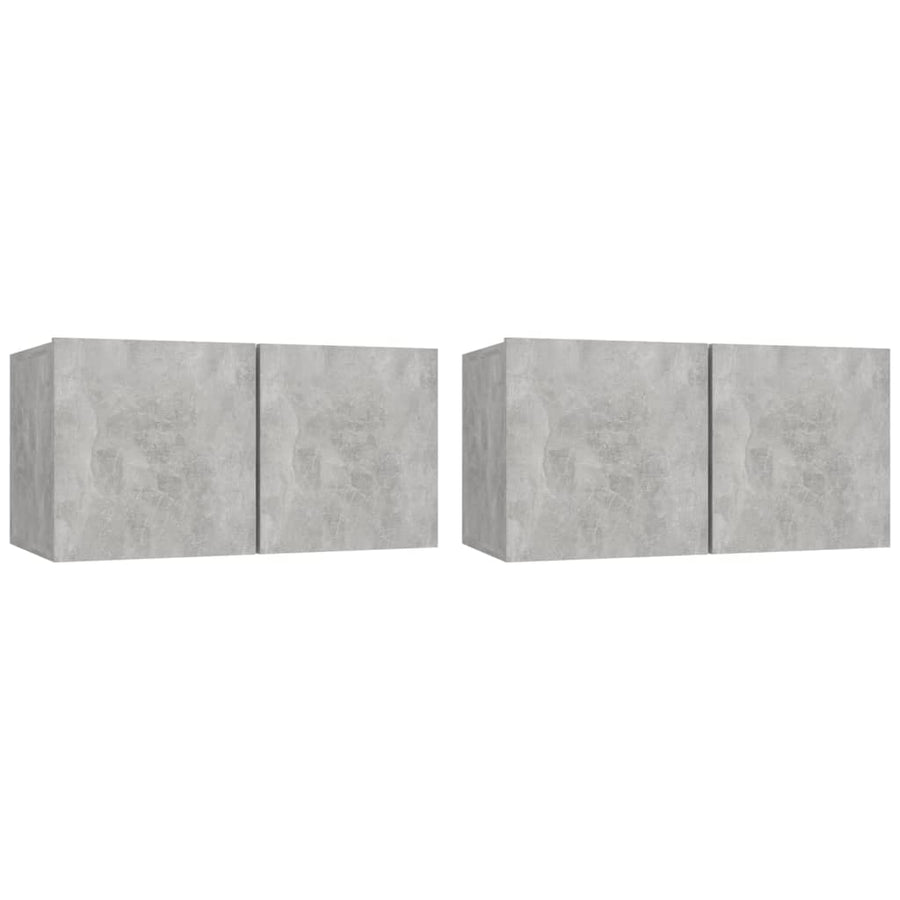 Tv-Hangmeubelen 60X30X30 Cm 2 Betongrijs