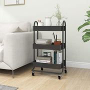 3-tier trolley 43x34x79 cm steel anthracite