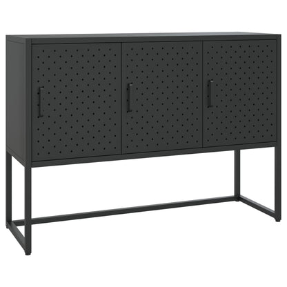 Dressoir 105x35x75 cm staal zwart
