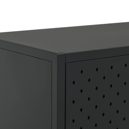 Dressoir 105x35x75 cm staal zwart