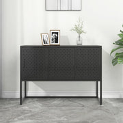 Sideboard 105x35x75 cm steel black