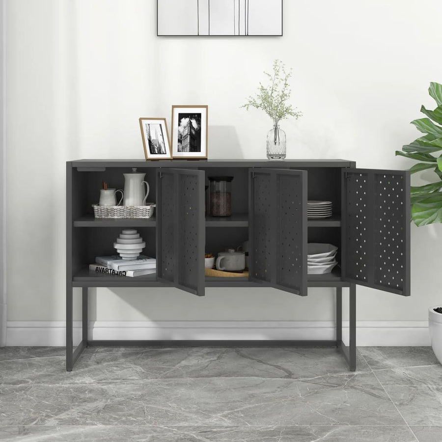 Dressoir 105X35X75 Cm Staal Kleurig 105 cm