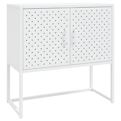 Dressoir 75x35x75 cm staal wit