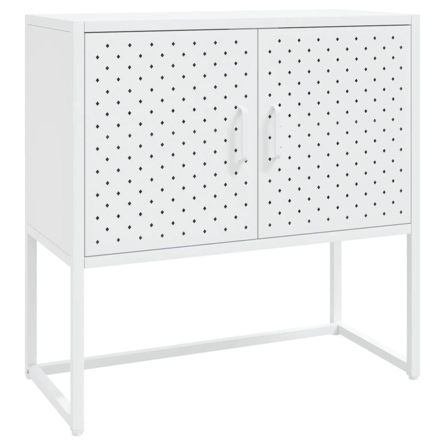 Dressoir 75x35x75 cm staal wit