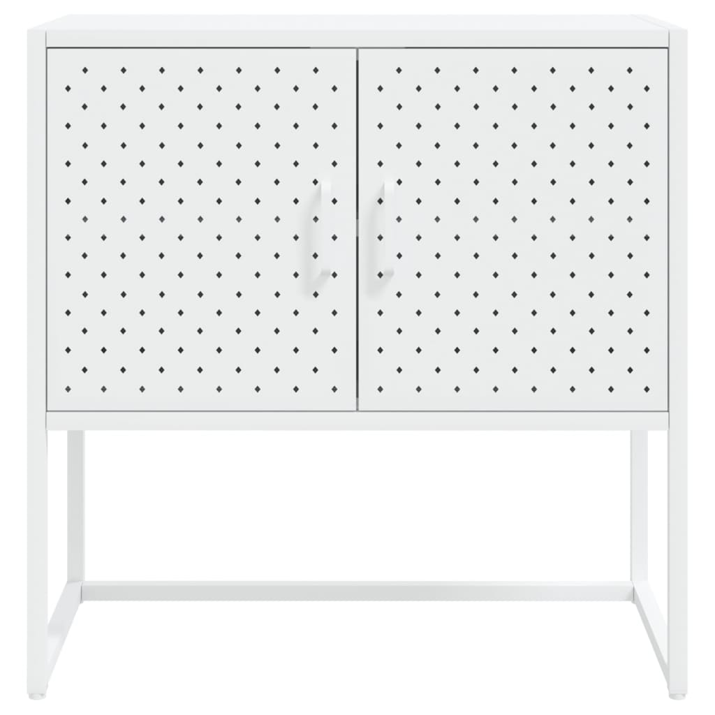 Dressoir 75x35x75 cm staal wit