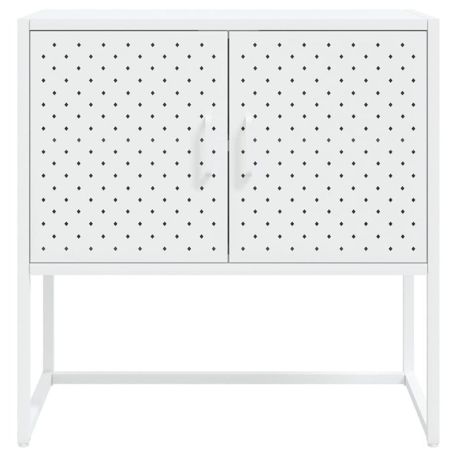 Dressoir 75x35x75 cm staal wit